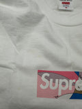 Supreme Emilio Pucci Box Logo Tee White/Dusty Pink (NEW W/ FACTORY STAINS)