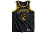 Nike Los Angeles Lakers Kobe Bryant Black Mamba City Edition Swingman Jersey Black/Gold