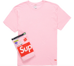 Supreme Hanes Tagless Tees (2 Pack) Pink