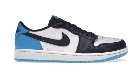 Air Jordan 1 Low Black Dark Powder Blue (Women's)