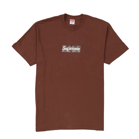 Supreme Bandana Box Logo Tee Brown