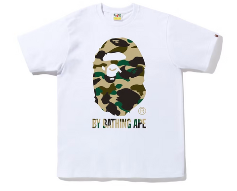 BAPE 1st Camo By Bathing Ape Tee (FW22) White & Yellow