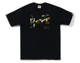 BAPE 1st Camo BAPE Sta Logo Tee (FW22) Black & Yellow