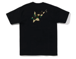 BAPE 1st Camo BAPE Sta Logo Tee (FW22) Black & Yellow