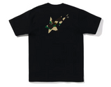 BAPE 1st Camo BAPE Sta Logo Tee (FW22) Black & Yellow