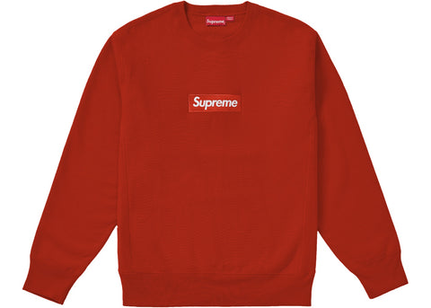 Supreme Box Logo Crewneck (FW18) Rust