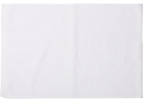 Supreme Terry Logo Hand Towel White