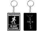 Travis Scott Not A Crime Keychain Black