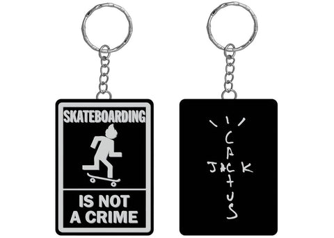 Travis Scott Not A Crime Keychain Black