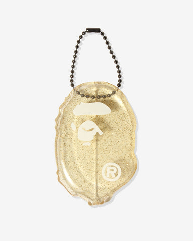 BAPE Ape Head Coin Case Gold