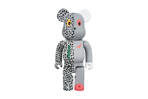 Bearbrick x Atmos x Staple 100% & 400% Set Grey